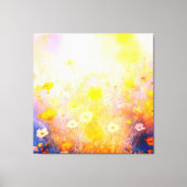 抽象芸術咲き野花 キャンバスプリント (正面)