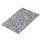 抽象芸術四角形数々のの色パターン ノートパッド (アングル)