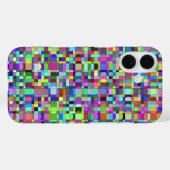 抽象芸術四角形数々のの色パターン Case-Mate iPhoneケース (裏面 (横))