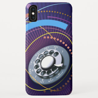 抽象芸術回転式ダイヤルホンケース iPhone XS MAXケース