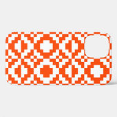 抽象芸術図形のピクセル化のシームレスなパターン。モス Case-Mate iPhoneケース (裏面 (横))