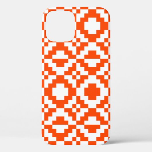 抽象芸術図形のピクセル化のシームレスなパターン。モス Case-Mate iPhoneケース (裏面)