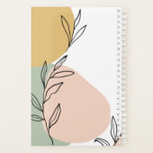 抽象芸術図形の毎日のカウント未設定 プランナー手帳 (裏面)