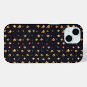 抽象芸術図形の濃いパターン Case-Mate iPhoneケース (裏面 (横))
