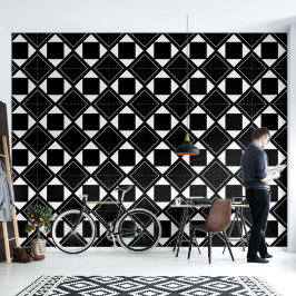 抽象芸術図形の白黒 壁紙