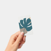 抽象芸術図形の茎葉線 バッジ (手持ち)