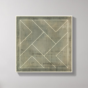 抽象芸術図形の設計図 キャンバスプリント