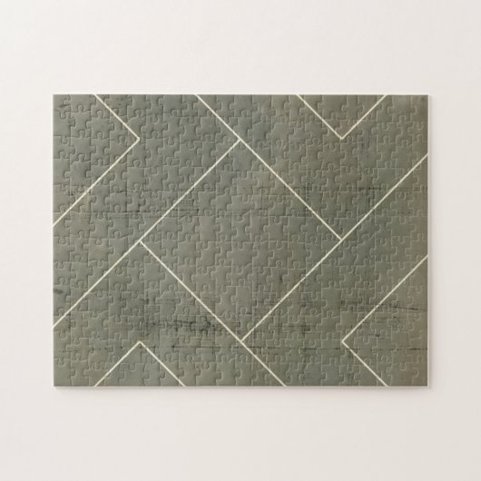 抽象芸術図形の設計図 ジグソーパズル (横)