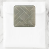 抽象芸術図形の設計図 スクエアシール (バッグ)