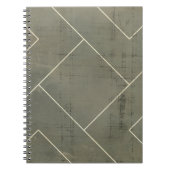 抽象芸術図形の設計図 ノートブック (正面)