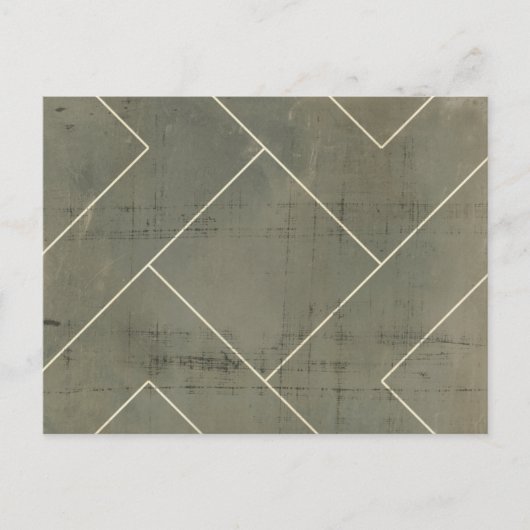 抽象芸術図形の設計図 ポストカード (正面)