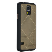 抽象芸術図形の設計図 CarvedメープルGalaxy S5スリムケース (右)