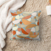 抽象芸術図形オレンジ クッション (ブランケット)