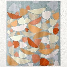 抽象芸術図形オレンジ タペストリー