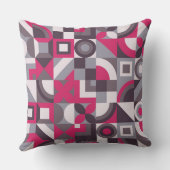 抽象芸術図形パターンスタイル枕。 クッション (裏面)