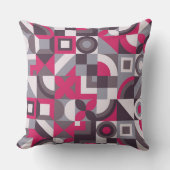 抽象芸術図形パターンスタイル枕。 クッション (正面)