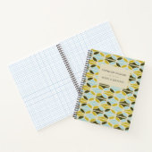 抽象芸術図形パターン（青） ノートブック (内部)