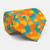 抽象芸術図形モザイク310722 ネクタイ (ロール)