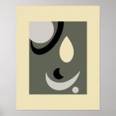 抽象芸術図形モダン ポスター (正面)