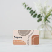 抽象芸術図形02 名刺 (スタンド正面)