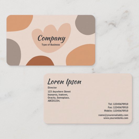 抽象芸術図形04 名刺 (正面/裏面)