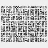 抽象芸術図形060617パターン フリースブランケット (正面(横))