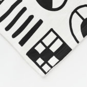 抽象芸術図形060617パターン フリースブランケット (角)