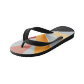 抽象芸術図形2 キッズビーチサンダル (アングル)