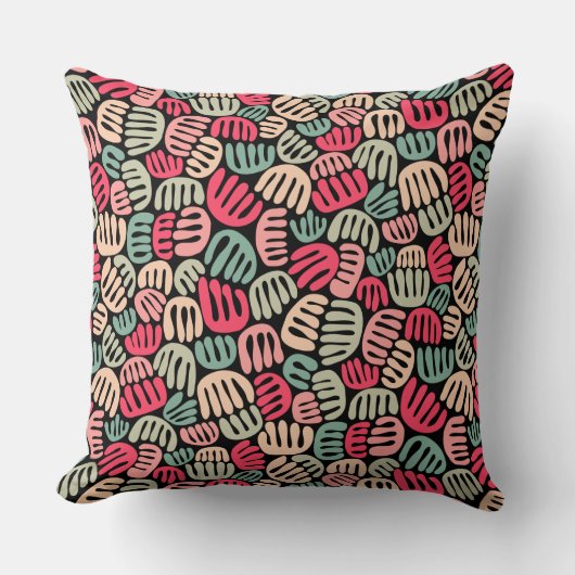 抽象芸術図形301122 – 色02 クッション (正面)