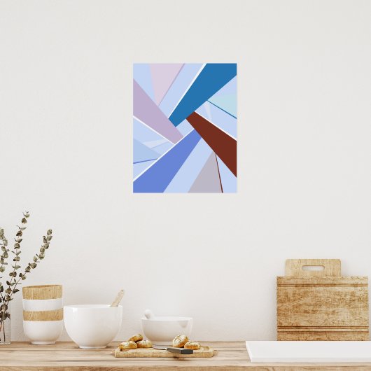 抽象芸術図形3 ポスター (キッチン)