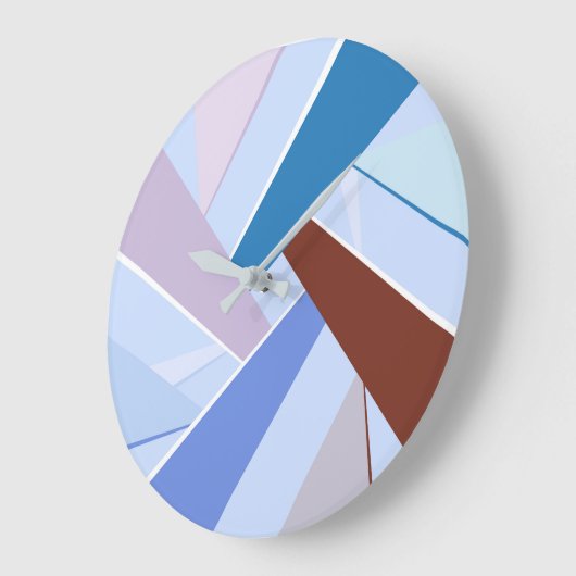 抽象芸術図形3 ラージ壁時計 (傾斜)