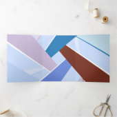 抽象芸術図形3 三つ折りクリスマスカード (内部)