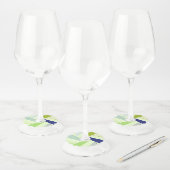 抽象芸術図形4 ワイングラスタグ (セット)