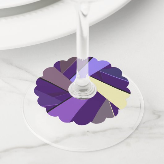 抽象芸術図形5 ワイングラスタグ (クローズアップ)