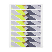 抽象芸術図形8 ラップアラウンドラベル (シート)