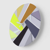 抽象芸術図形8 ラージ壁時計 (傾斜)