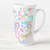 抽象芸術図形 カフェラテマグ (右)