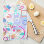 抽象芸術図形 キッチンタオル (四つ折り)