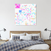 抽象芸術図形 キャンバスプリント (インサイチュ (寝室))