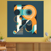 抽象芸術図形 キャンバスプリント (インサイチュ (リビング))