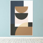 抽象芸術図形 キャンバスプリント (インサイチュ (ウッドフロア))