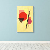 抽象芸術図形 キャンバスプリント (インサイチュ (ウッドフロア))