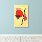 抽象芸術図形 キャンバスプリント (インサイチュ (ウッドフロア))