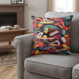 抽象芸術図形 クッション