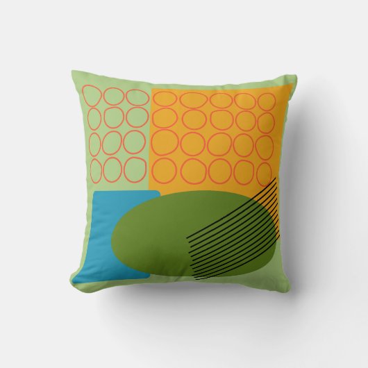 抽象芸術図形 クッション (正面)