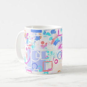 抽象芸術図形 コーヒーマグカップ