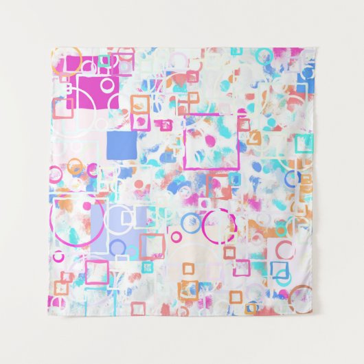 抽象芸術図形 タペストリー (正面)