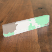 抽象芸術図形 デスクネームプレート (側面)