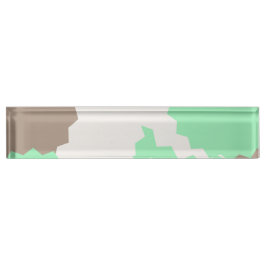 抽象芸術図形 デスクネームプレート