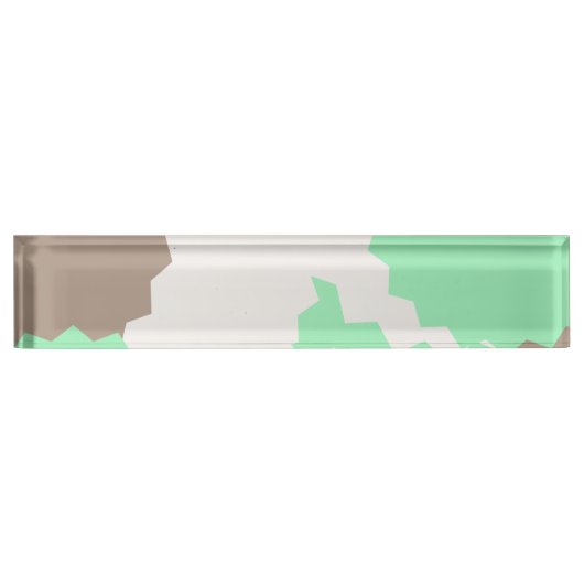 抽象芸術図形 デスクネームプレート (正面)